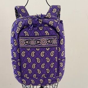 Vera Bradley Violet Purple Paisley Quilted Backpack